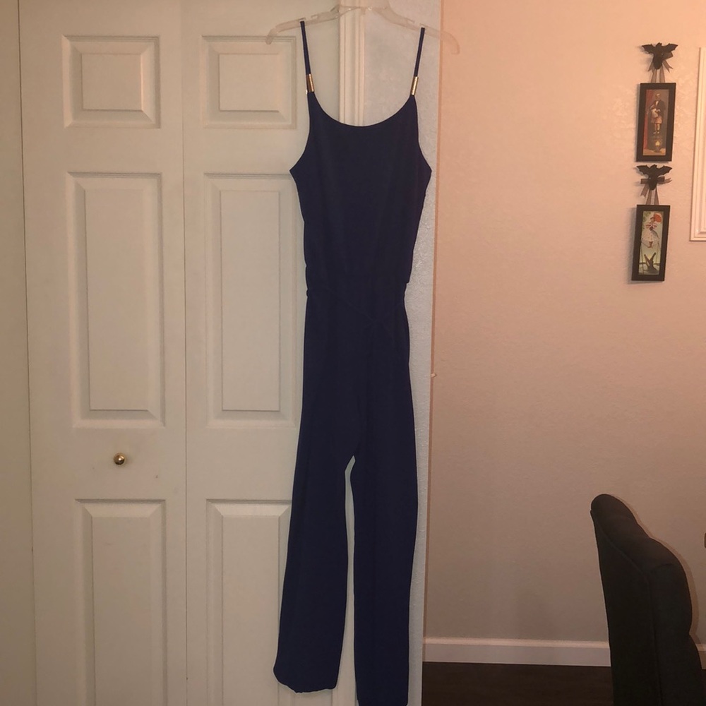 Blue stretchy jumpsuit